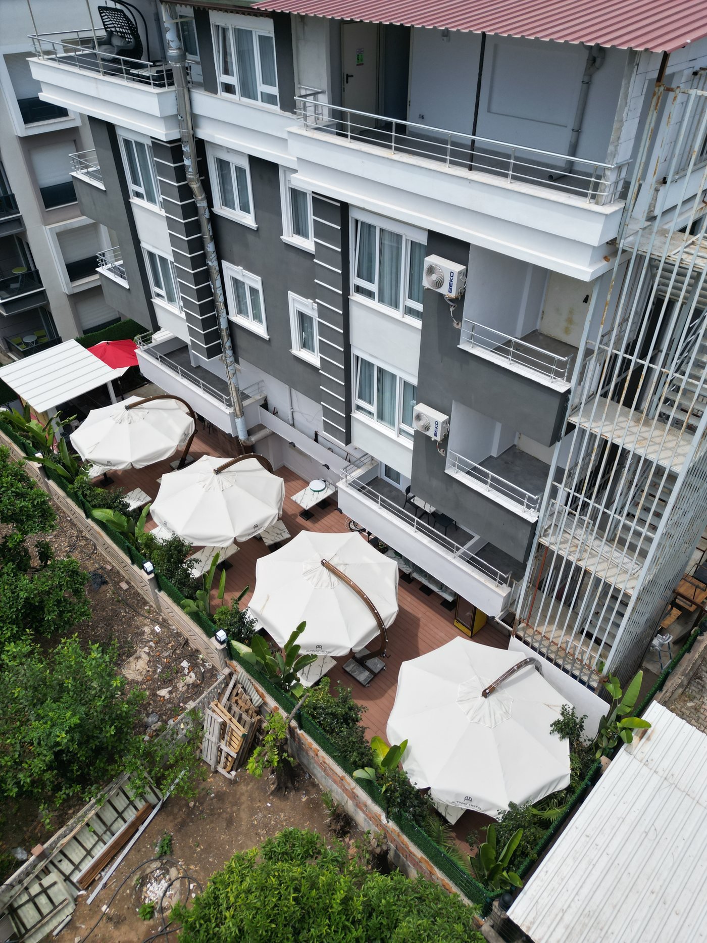Altınay Hotel Antalya kuşbakışı konum